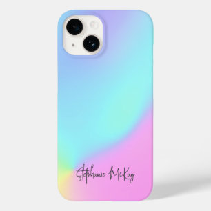 Coque Pour iPhone 14 Joli dégradé pastel personnalisé