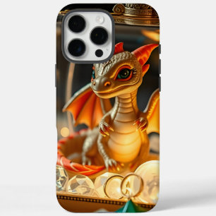 Coques iPhone 16 Pro Max Joli dragon dans un coffret à bijoux