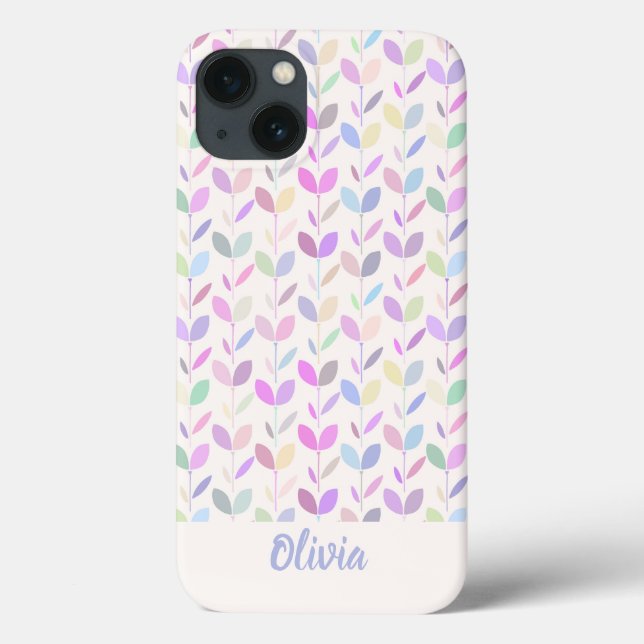 Coques Case-Mate iPhone Joli Feuille moderne du milieu du siècle (Verso)