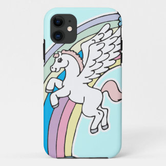 Coque Case-Mate Pour iPhone joli graphique de dessin animé de pégase et de lic