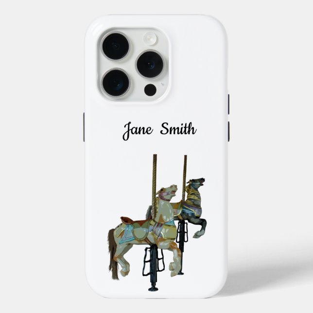 Coques Case-Mate iPhone Joli Joyeux Parcours Carrousel Chevaux (Verso)