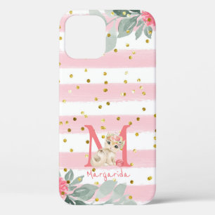 Case-Mate iPhone Case Joli Kitten Illustration Sweet Monogram Coque-Mate
