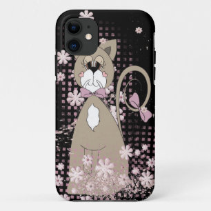 Etui iPhone Case-Mate Joli Kitty dans les marguerites