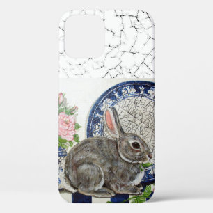 Case-Mate iPhone Case Joli Lapin Bleu Floral Dedham Delft Animal Cas