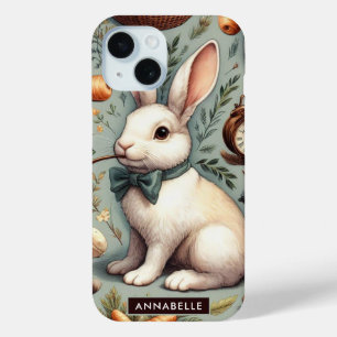 Coque Pour iPhone 15 Joli lapin Vintage