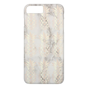 Case-Mate iPhone Case Joli marbre d'ananas en cuivre rose