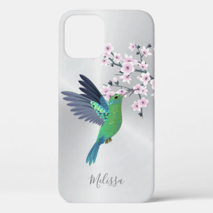 Case-Mate iPhone Case Joli Monogramme de fleurs de cerisier vert 