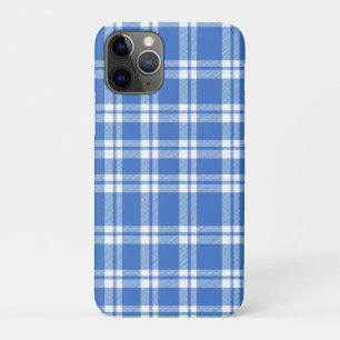 Case-Mate iPhone Case Joli motif carreaux bleu gingham rétro