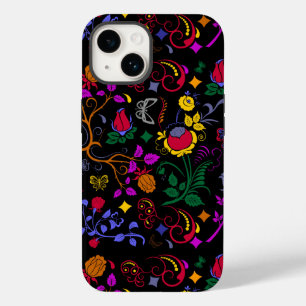 Coque Pour iPhone 14 Joli motif floral coloré