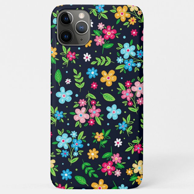 Coques Case-Mate iPhone Joli motif floral coloré (Dos)