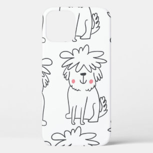 Case-Mate iPhone Case Joli motif sans couture à main avec mignon doodé