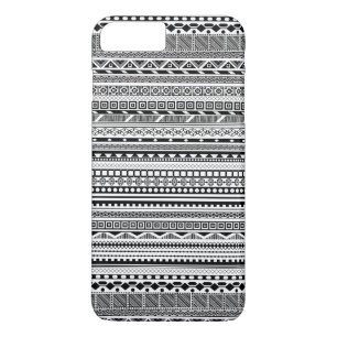 Case-Mate iPhone Case Joli noir blanc aztèque design motif