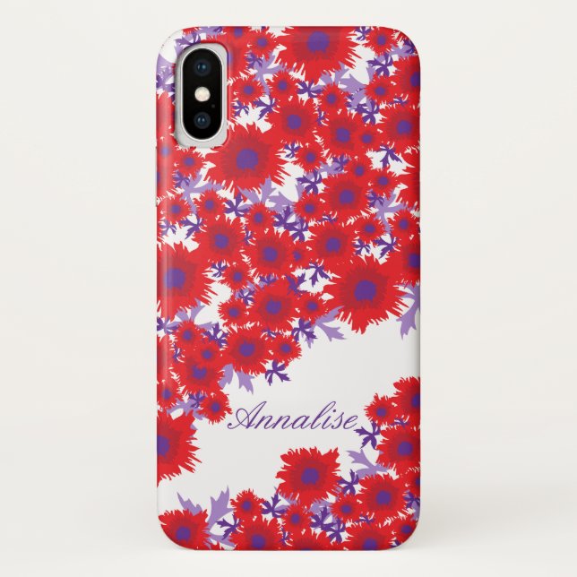 Coques Case-Mate iPhone Joli nom botanique de pavot damassé (Dos)