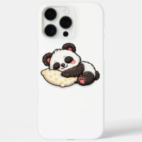 Joli panda endormi avec oreiller