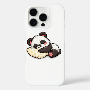 Coques iPhone 16 Pro Joli panda endormi avec oreiller