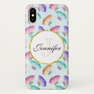 Case-Mate iPhone Case Joli Pastel Motif d'aquarelle papillon