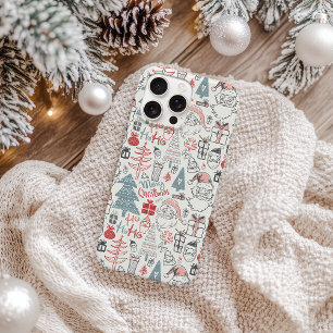 Case-Mate iPhone Case Joli Père Noël fantaisiste Motif d'arbre de Noël R