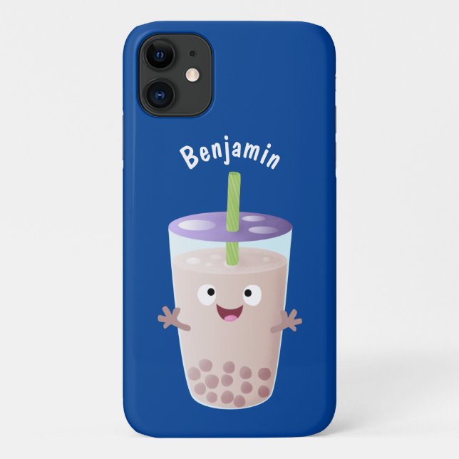 Coques Case-Mate iPhone Joli personnage de dessin animé boba thé bulle (Dos)