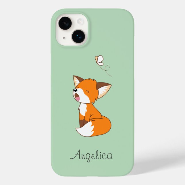 Coques Case-Mate iPhone Joli Petit Fox Sleepy (Verso)