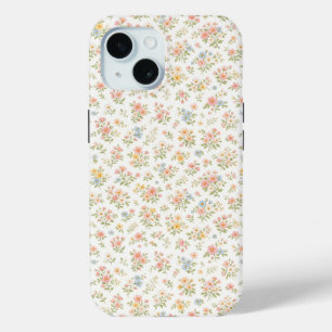 Coque Pour iPhone 15 Joli petit motif floral sans couture