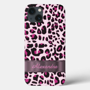 Coques Pour iPhone Joli poster de animal léopard personnalisé