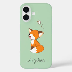 Coque Pour iPhone 16 Joli Renard Endormi