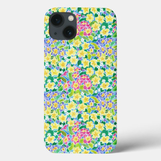 Coques Case-Mate iPhone Joli rose bleu jaune Primroses iPad Mini Case (Verso)