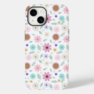 Coque Pour iPhone 14 Joli rose Fleurs Super Design rétro