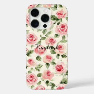 Coques iPhone 16 Pro Joli rose Roses Floral