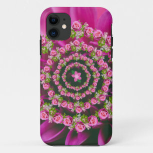 Case-Mate iPhone Case Joli rose violet vert Jardin Fleurs Noël