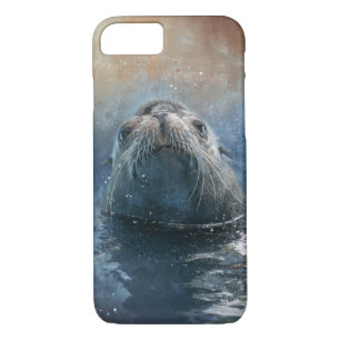 Case-Mate iPhone Case Joli Seal Sea Lion Aquarelle moderne