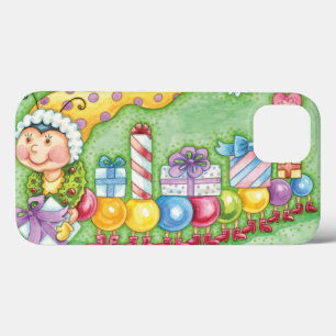 Etui iPhone Case-Mate Joli train chenille de Noël avec des cadeaux