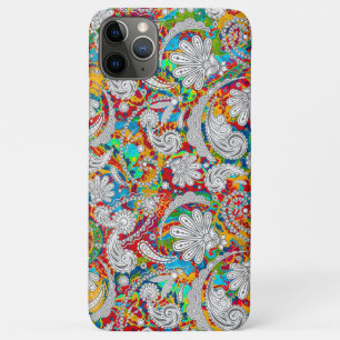 Case-Mate iPhone Case Joli vintage coloré blanc cachemire motif