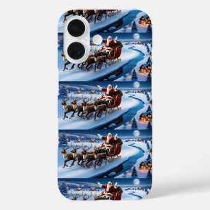 Coque Pour iPhone 16 Joli Vintage traditionnel Élégant Joyeux Noël