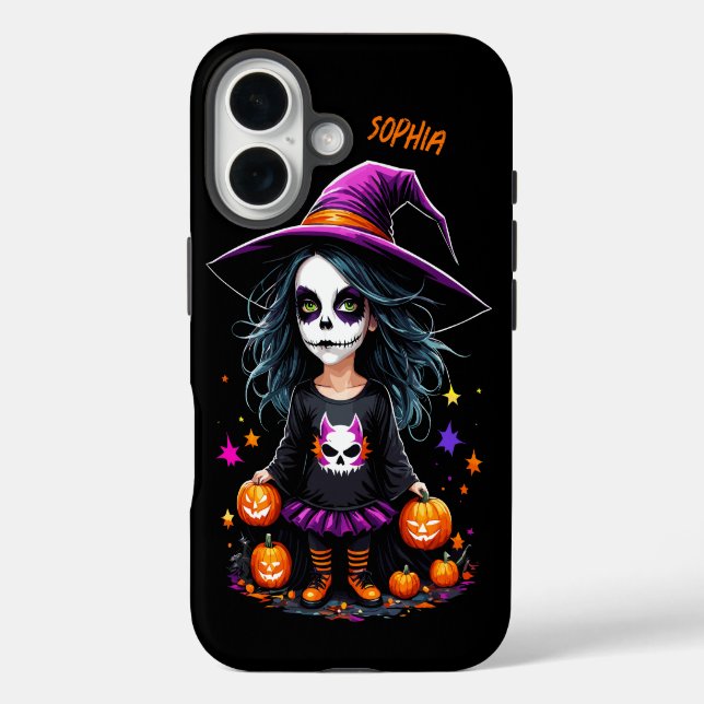 Coques Case-Mate iPhone Jolie Adorable Kawaii Halloween sorcière (Verso)