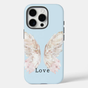 Coques iPhone 16 Pro Jolie ailes papillon rose
