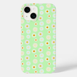 Coque Pour iPhone 14 Jolie aquarelle colorée Motif marguerite vert