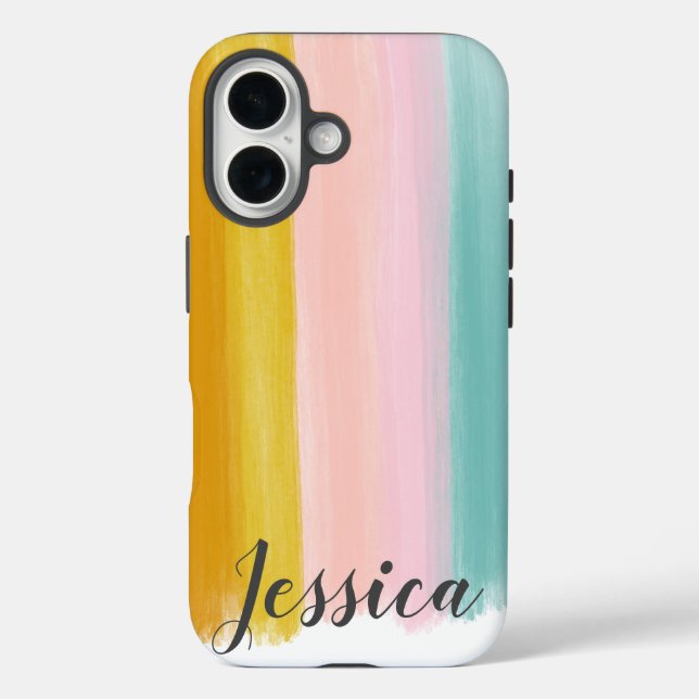 Coques Case-Mate iPhone Jolie aquarelle de pinceau conception (Verso)