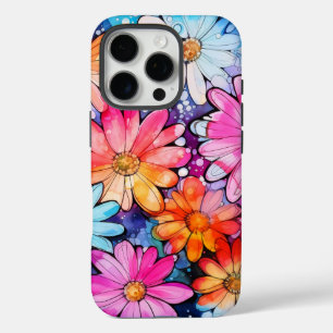 Coques iPhone 16 Pro Jolie Art Floral Vintage Coloré