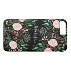 Jolie Feminine Botanique Noir Roses floraux