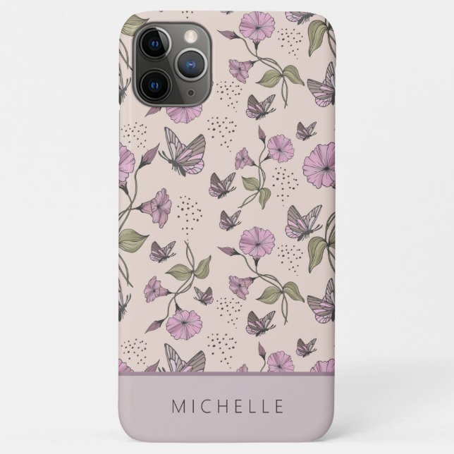 Coques Case-Mate iPhone Jolie Feminine Rose Botanique Fleurs Sauvages Flor (Dos)