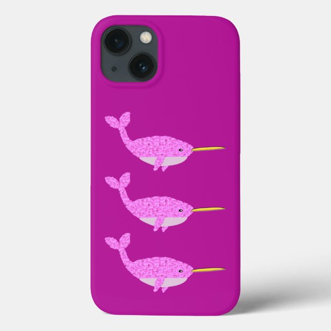 Coques Case-Mate iPhone Jolie fille rose bébé Narwhal (Verso)