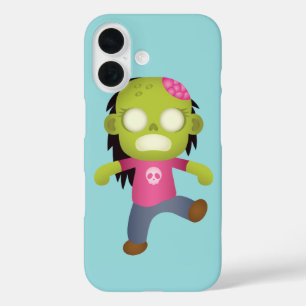 Coques iPhone 16 Jolie fille zombie dessin animé
