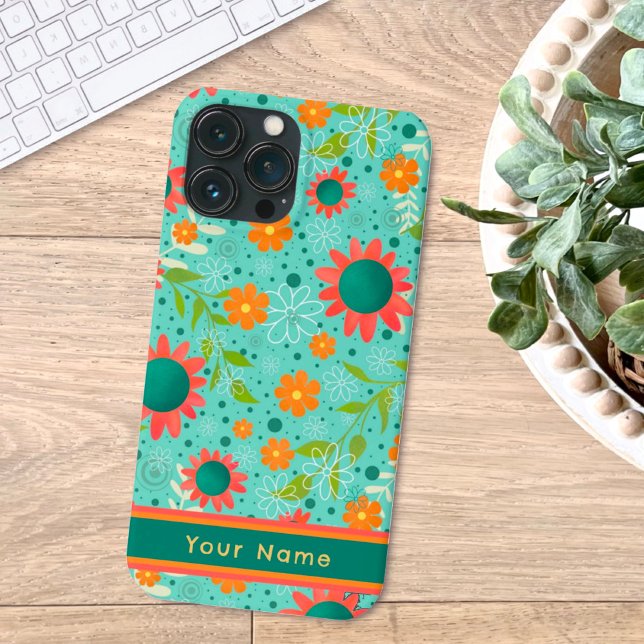 Coques Case-Mate iPhone Jolie Fleurs de nom Personnalisé Inspiritisme Moti (Créateur téléchargé)