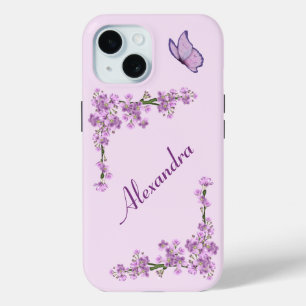 Coque Pour iPhone 15 Jolie floraison de cerisiers roses