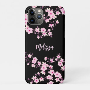 Case-Mate iPhone Case Jolie florale Fleur de cerise Monogramme