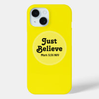 Jolie Jaune Croire Bible Verse Miracle Faith
