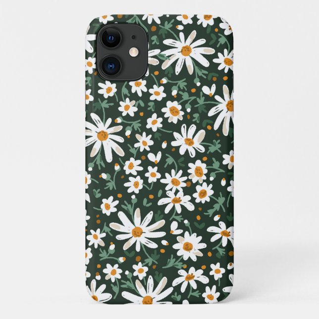 Coques Case-Mate iPhone Jolie marguerite à motifs floraux, fleur sauvage (Dos)