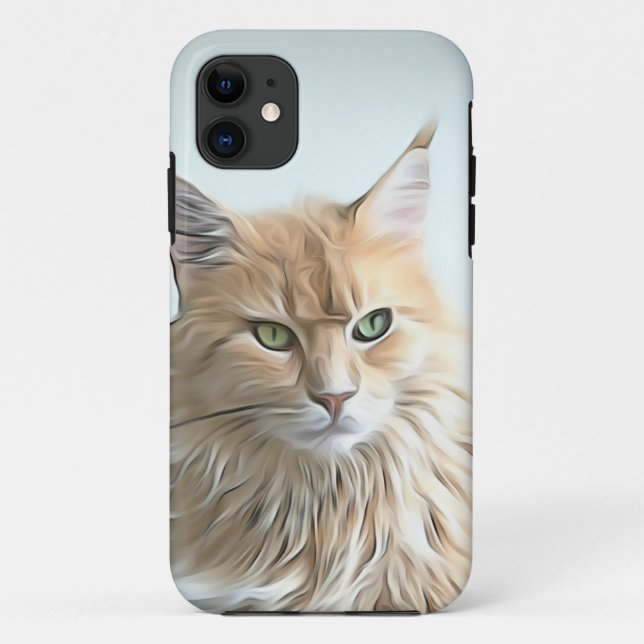 Coques Case-Mate iPhone Jolie oeuvre de chat (Dos)