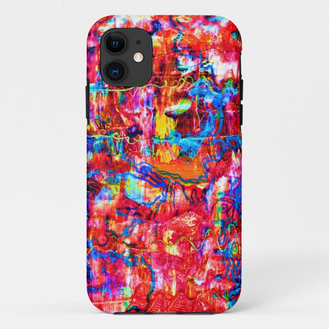 Coques Case-Mate iPhone Jolie peinture multicolore abstraite des vagues (Dos)